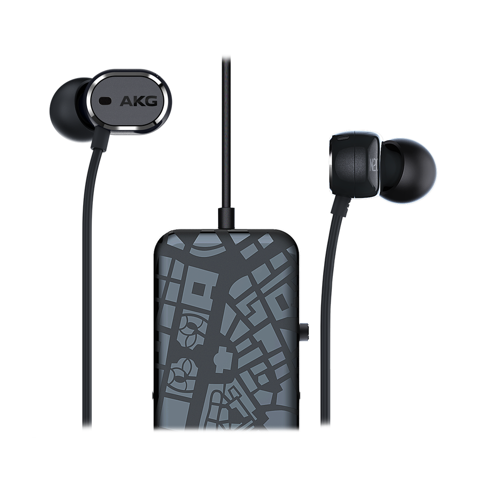 N20 NC - Black - In-ear headphones with active noise cancelling - Hero
