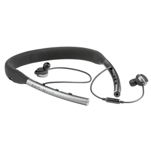 AKG N200NC Wireless - Grey - Wireless, Adaptive Noise Cancelling In-Ear Headphones - Front